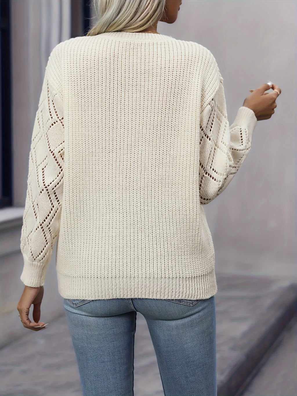 Shoulder Sweater Casual Long